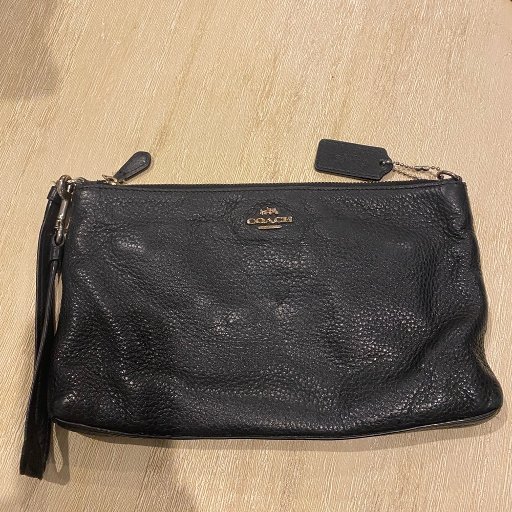 Small Black coach clutch